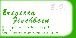 brigitta fischbein business card